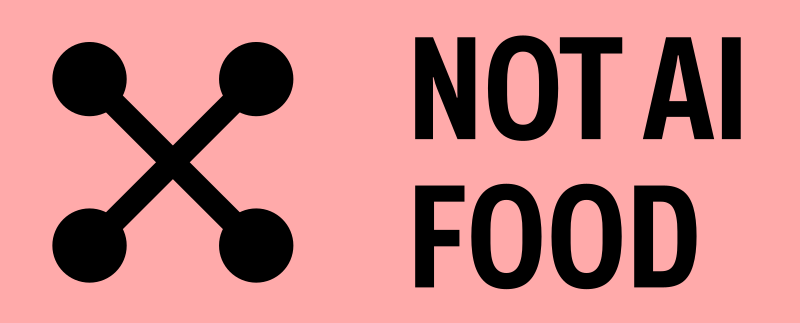 ecogex's tweet image. Thinking about a possible “Not AI Food” for artists to protect themselves from AI datasets. Maybe I would add it to ai-label.org at some point.
Inspired by the great podcast (in french) lacellule.net/2022/12/podcas… @Romaric_Briand @Korben @EmmaDeadly