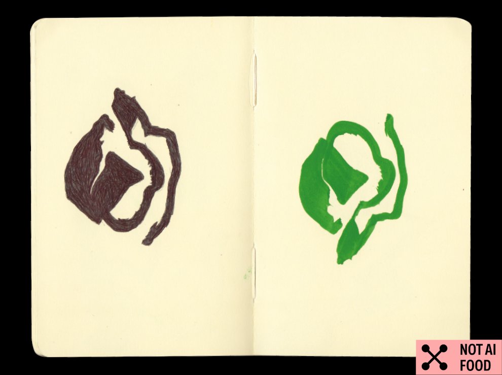 ecogex's tweet image. Thinking about a possible “Not AI Food” for artists to protect themselves from AI datasets. Maybe I would add it to ai-label.org at some point.
Inspired by the great podcast (in french) lacellule.net/2022/12/podcas… @Romaric_Briand @Korben @EmmaDeadly