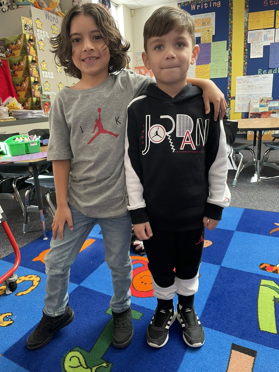 We’re both wearing Jordan!!! #walstars