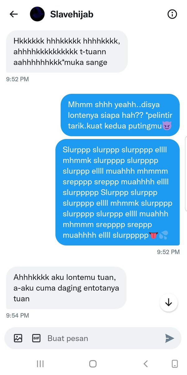 yourmasters120's tweet photo. Abis entot memek lonte sangeanku @Jilbabslut sampe lemes ga berdaya 😈����

#chatseksbrutal #chatsekskasar #bdsm #chatseksgratis #slavegirl #petsgirl #toiletgirl https://t.co/jJ5zbDyZoZ