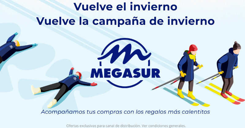 canal_megasur's tweet photo. Este invierno...¡gana puntos con tus compras! ☃️

➡️ Genera dinero con tus compras
➡️ Elige el regalo que más te guste
➡️ Podrás consultar en todo momento tus puntos

¡Mira todo los regalos que podrás conseguir! 👇