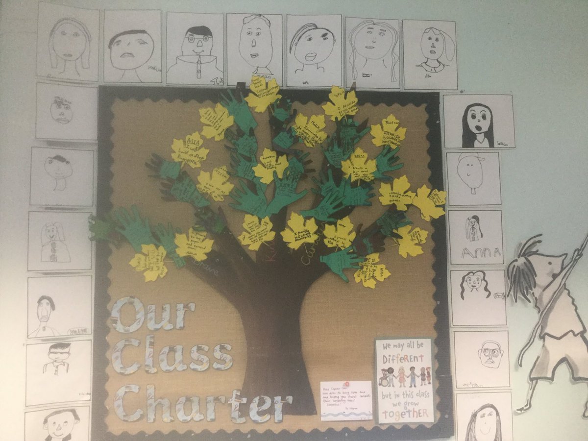 Our class charter is really starting to blossom with the renewed promises for the new year!! - Caspian class #2023 #Benjonson #Newyear #positivity
