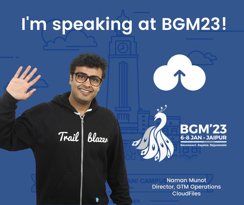 SVFounderThesis's tweet photo. Glad to be a speaker in "Zara Hat Ke Series" at BITSAA Global Meet 2023. Catch me &amp; Team https://t.co/Jb2vhbwYFr in the event on January 6, 2pm at Birla Auditorium Jaipur, India. Thanks to @vishesh04  for being a constant support in this journey.

#bgm23 #bitspilani #cloudfiles https://t.co/McMmUogz6Q