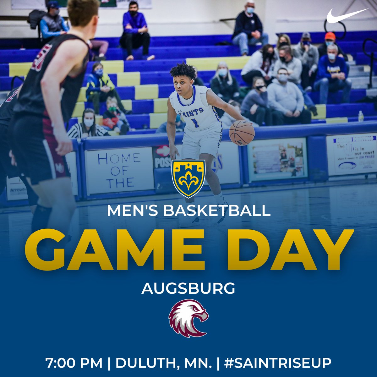 CSSsaints's tweet photo. CSS GAME DAY! Men’s Basketball will take on Augsburg at home. Tip-off is at 7pm

Live Stream: https://t.co/XZIkf2Vn9E https://t.co/iPxBABML3d