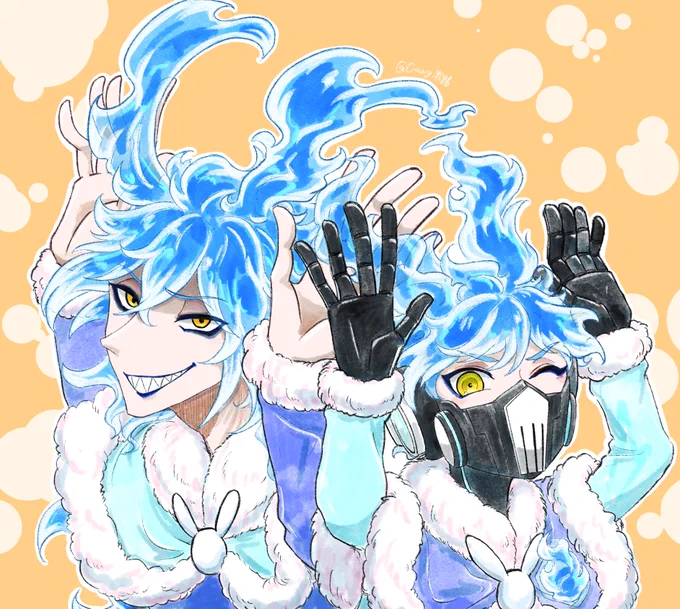 遅刻あけおめシュラうさ兄弟 
