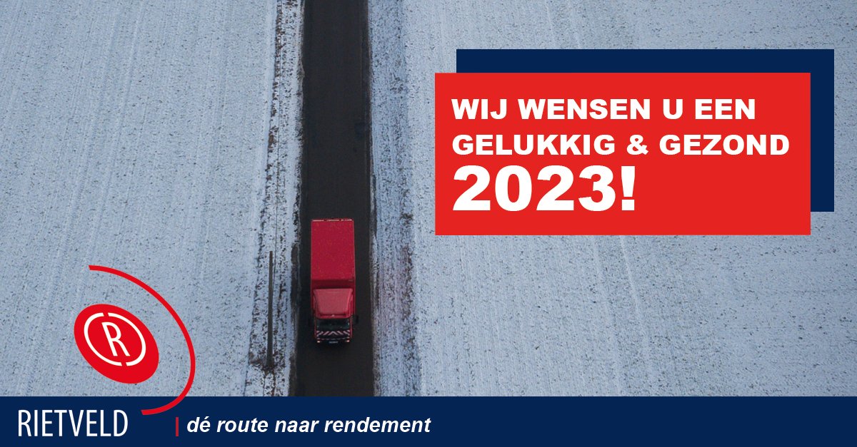 Het team van Rietveld wenst u een gelukkig, succesvol en vooral gezond 2023 toe! #deroutenaarrendement #gelukkignieuwjaar #happynewyear #boordcomputer #tachograaf  #newyear