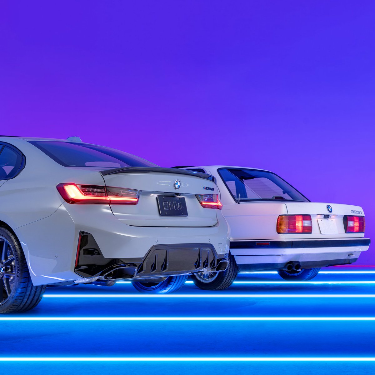 BMWUSA's tweet photo. A classic then. A classic now. This is the BMW #3Series. https://t.co/QsF72ttBdN https://t.co/5XIoMFWNSD