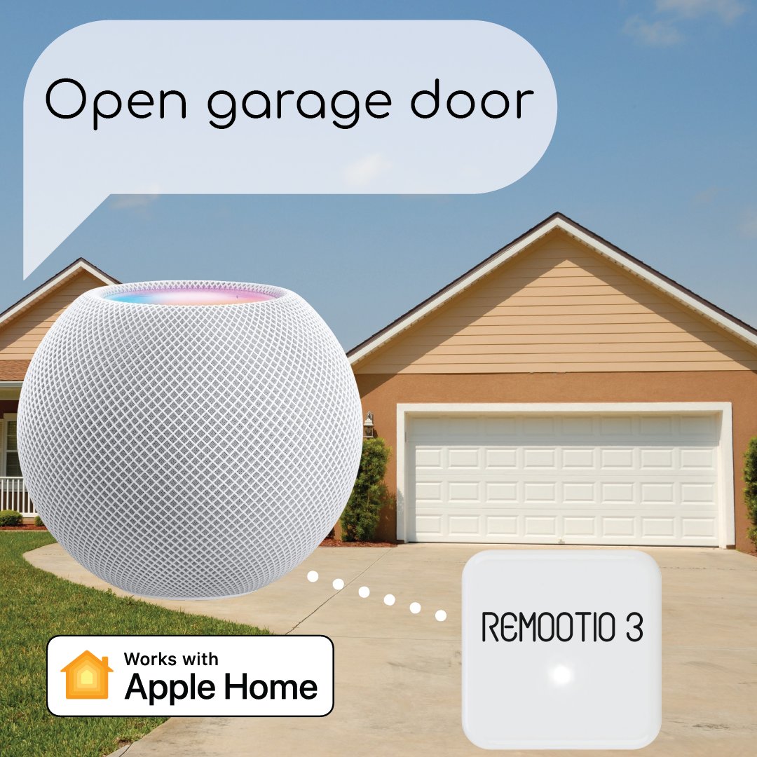 remootio's tweet photo. We're happy to announce that Remootio 3 works with Apple Home. #smarthome #garage https://t.co/jWAiyfvq1c