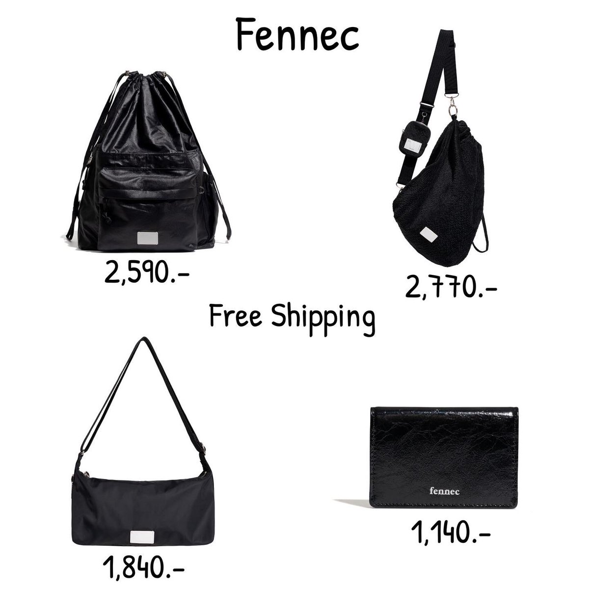 ppcrnying's tweet photo. #pyngpre กระเป๋า Fennec edit New Black Event sale ถึงวันที่ 15/1 นี้เท่านั้น ทรงสวยมากกก ห้ามพลาดเลย หมดก่อนปิดรับก่อนนะคะ 🖤🫶🏻
☁️ https://t.co/sRpmKLq9iu
🛒 ราคาตามภาพ
รวมส่ง ems *รับมัดจำ
✈️ ส่งกลับทางแอร์ 2-12วันถึงไทยหลังออกจากเกาหลี
#พรีออเดอร์เกาหลี #กระเป๋าFennec https://t.co/ExxAxTReQg