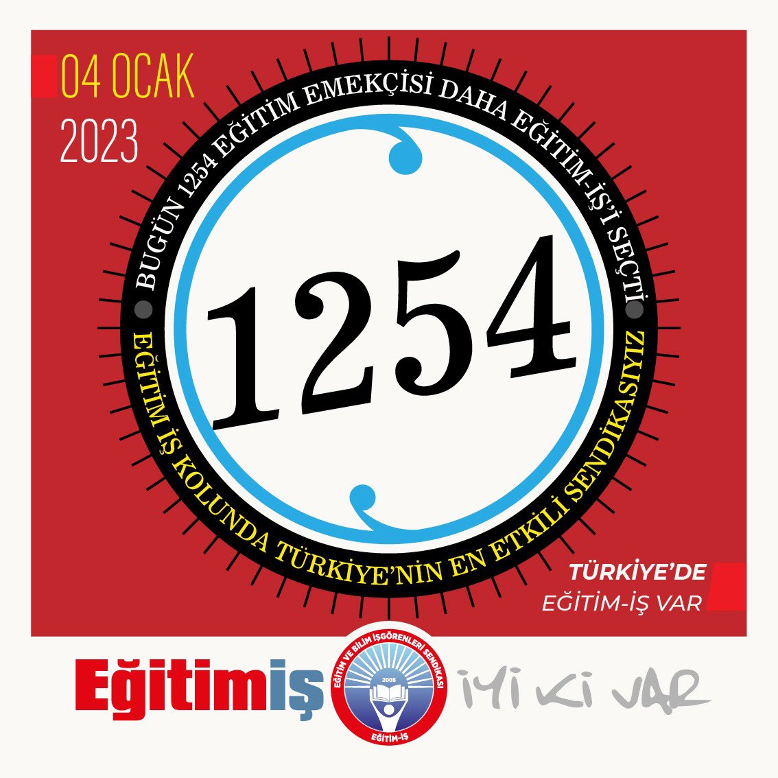 egitimis's tweet photo. TÜRKİYE'DE EĞİTİM İŞ VAR

Bugün, 1254 eğitim emekçisi daha Eğitim İş’i seçti.
Türkiye'nin eğitim iş kolunda en etkili sendikasıyız ve yetkiyi de alacağız.
Hoş Geldiniz
Güç Verdiniz

4 Ocak 2023 https://t.co/6RvDzIdjEt