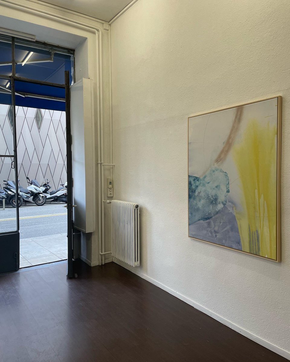 espace_L's tweet photo. Bonne année 2023 à tous ! 
Au plaisir de vous recevoir ce soir dès 17h en présence de l’artiste 
Mercredis Art Party 1.0 2023 - Marianne Herjean
Du 4 au 7 janvier 2023
——-
Marianne Herjean 
Sanctuaire, 2022 
Acrylique, crayon, pastel et safran sur toile 
135 x 110 cm https://t.co/qajLFySm47