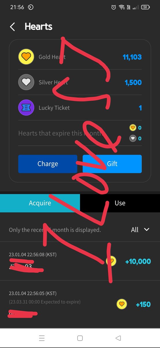 EunhaeBeMine's tweet photo. Many thanks to everyone who sent us the hearts to our ID ILoveSJ.

Total accumulated hearts is 95000, equivalent to 950 votes. Actual voted hearts is 94000 coz 1000 hearts unable to retrieve due to account issue, all 940 votes are voted before 22.59pm kst. 

Once again thank u https://t.co/CKUkTD9PUU