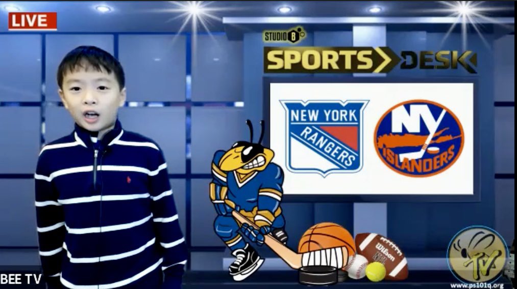 PS101Q's tweet photo. #BEEtv behind the scenes of our daily school newscast for Wednesday, January 4th, 2023! #PS101 @NYCSchools @DOEChancellor @ABC7NY @fox5ny @wpix @NBCNewYork @CBSNewYork https://t.co/AdjRkQ27Yj