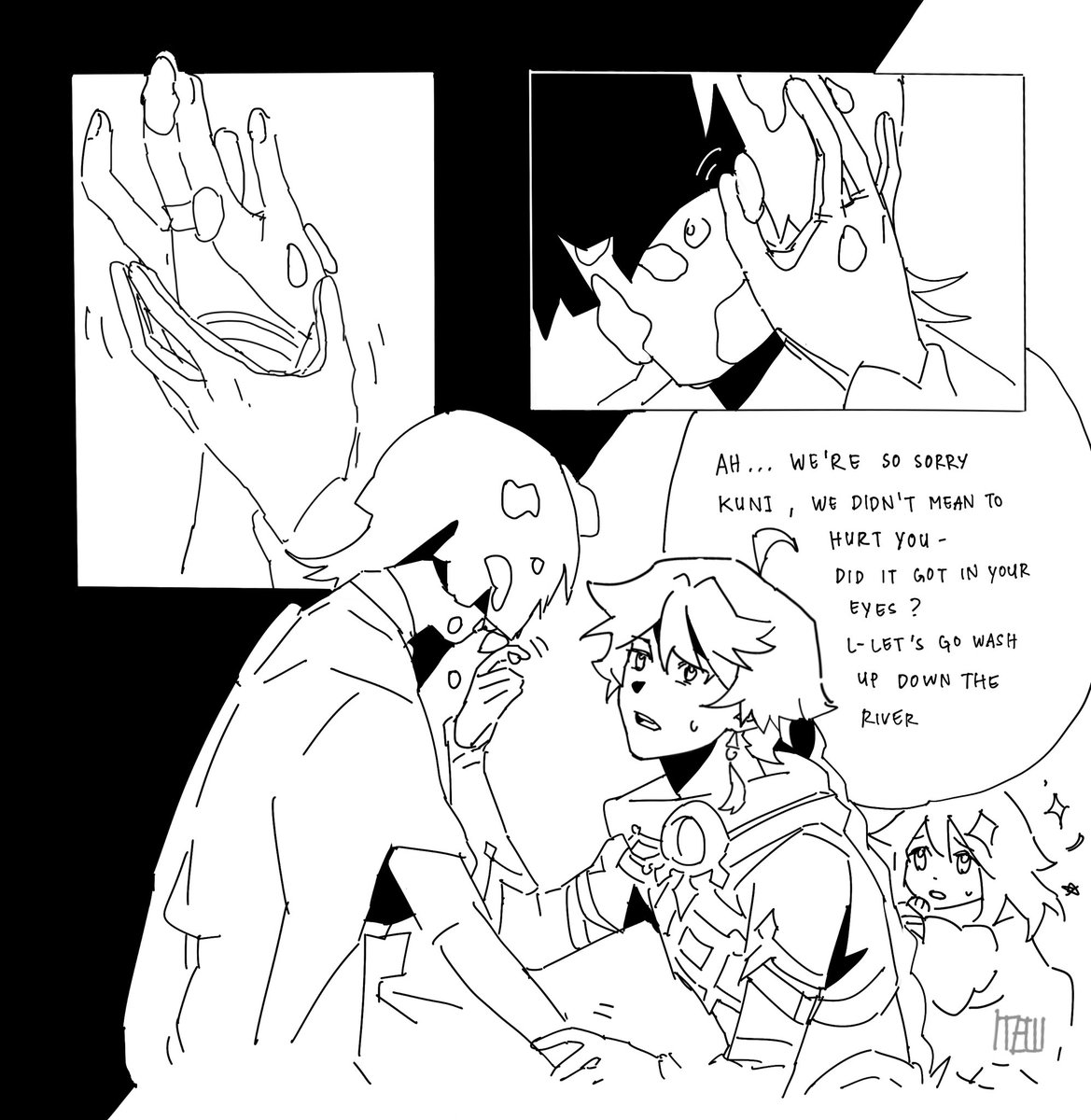 biggieboba's tweet photo. Little comic for scara birthday 🎂 (1/2)
#scaramouche #wanderer #genshinimpact https://t.co/V0MTvKKjXI