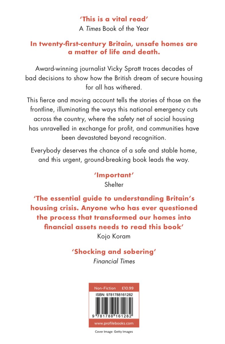 The paperback of TENANTS is out in March <a href="/ProfileBooks/">Profile Books</a>. We are just finalising the new cover and I still can't quite get over how many people have taken the time to read, review and endorse it. A Financial Times book of the year? Still pinching self.