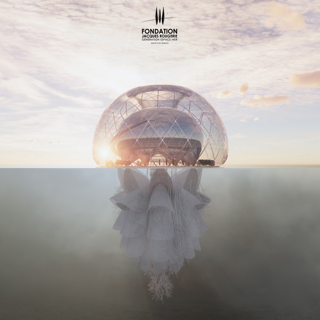 FondationJR's tweet photo. ⛵ JOUR 2 : LE GRAND PRIX INTERNATIONAL 2022 DU CONCOURS D'ARCHITECTURE &amp; D'INNOVATION POUR LA MER⛵ 

A été remis par Francis Rambert aux architectes espagnoles, Pablo Allen et Elisabeth Garcia pour leur projet Méduse Errante. 

#architecture #innovationnews https://t.co/N6mk7fW5XK