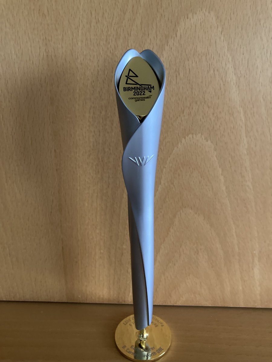 ECHDCH's tweet photo. Proud to receive my own Commonwealth Baton for being a Baton bearer.@ClarenceHouse @operationencomp @SilverStories2 @RoyalCentral @RoyalFamily @TomDaley1994 https://t.co/2KRXbb54M9
