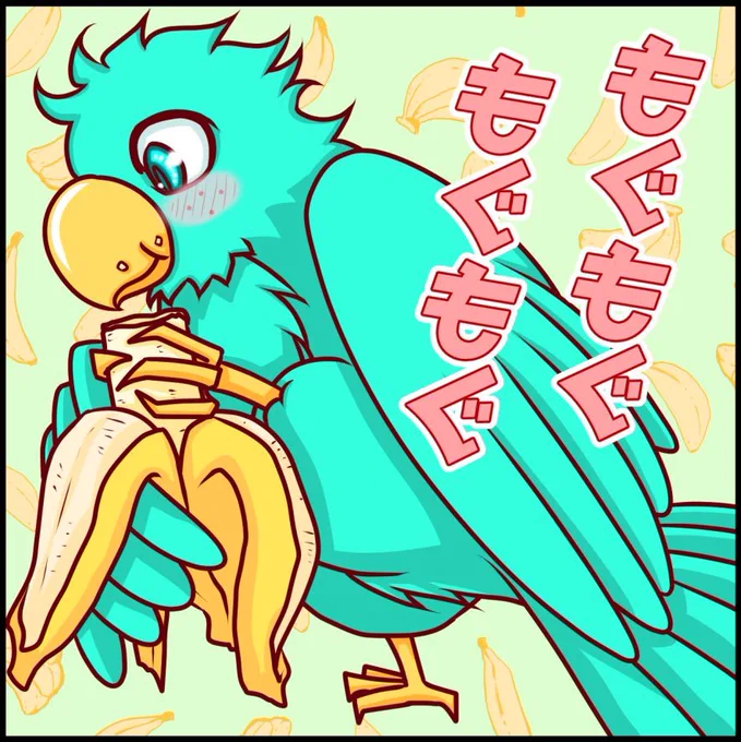 同一人物(鳥)を再掲。お絵描きする時間が無くても、何か呟きたくなっちゃう深夜テンション(ˊ艸ˋ)1枚目は鳥型の2枚目は人型の3枚目は鳥型の4枚目は人型の飼い主達の携帯の画像フォルダには、ペットのがいっぱい… 