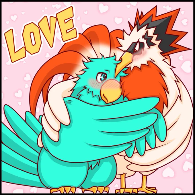 同一人物(鳥)を再掲。お絵描きする時間が無くても、何か呟きたくなっちゃう深夜テンション(ˊ艸ˋ)1枚目は鳥型の2枚目は人型の3枚目は鳥型の4枚目は人型の飼い主達の携帯の画像フォルダには、ペットのがいっぱい… 