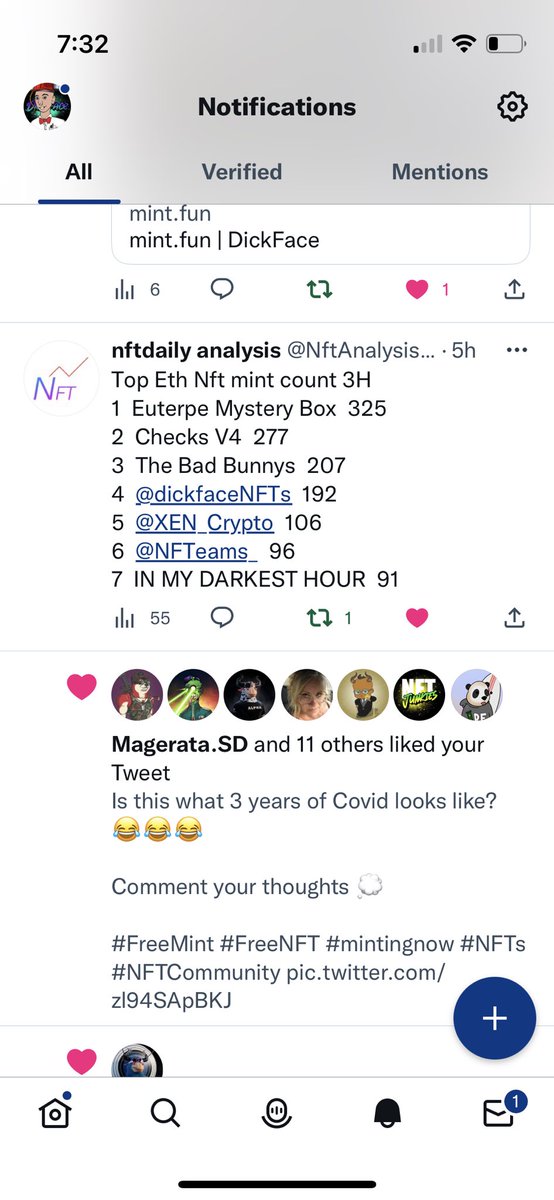 MayorDelMar's tweet photo. I guess @dickfaceNFTs was trending last night! 👀👀👀

Thanking all of you for the massive support! 🥰🥰🥰

#freemintNFT #FreeMint #NFTs https://t.co/HY2APHjzl2