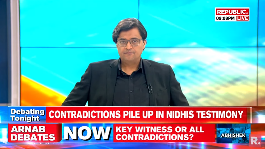 republic's tweet photo. #NationWithAnjali | In horrific Delhi hit &amp; run case, contradictions pile up in the testimony of victim Anjali's friend and police-produced witness Nidhi. What’s the truth? Tune in here as Arnab debates - https://t.co/WDw0cBkNAp https://t.co/fLMtlT9nVU