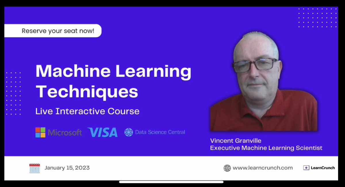 KirkDBorne's tweet photo. [Video] An Intuitive Introduction to #MachineLearning Techniques — and introducing a new #ML training course: https://t.co/vEOG5lhF7S by @granvilleDSC with @learncrunch_ 
————
#abdsc #BigData #DataScience #AI #Mathematics #Algorithms #Training #DataScientist #DataScientists https://t.co/BIORx6iMal