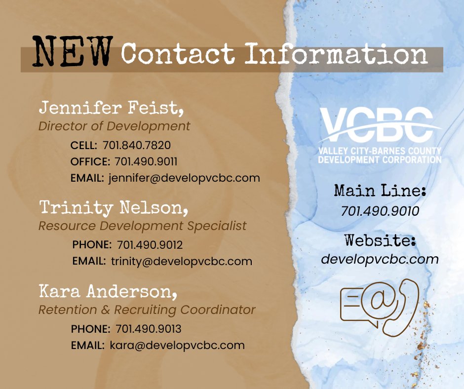 vcbcdc's tweet image. We’re ✨ringing✨ in the new year with updated contact information! We look forward to working with you in 2023.