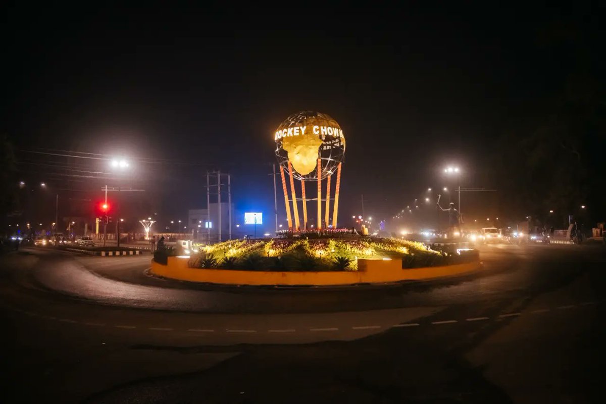sports_odisha's tweet photo. The Steel City is all decked up to celebrate #HWC2023, here at the Champion's Garden in Rourkela!

The biggest celebration of hockey, ever!

#HockeyHaiDilMera #HockeyWorldCup2023
#HockeyComesHome 
#OdishaForHockey https://t.co/X34vh3d7Wi
