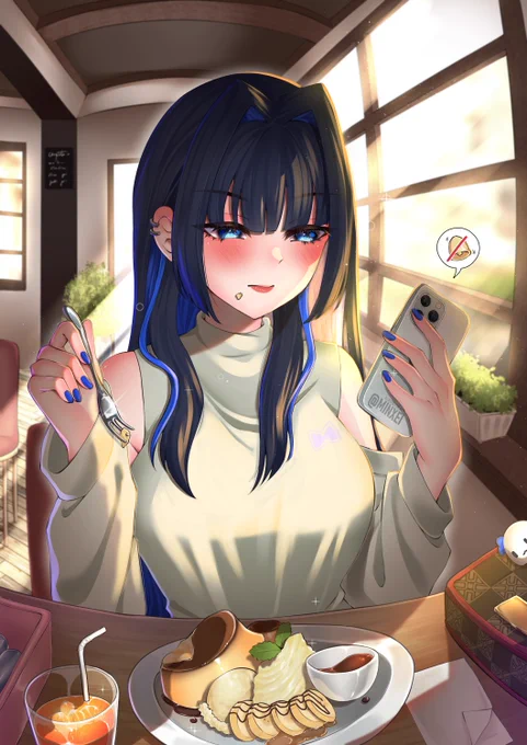  you're on a date with Kronii #kronillust #クロニーラ 