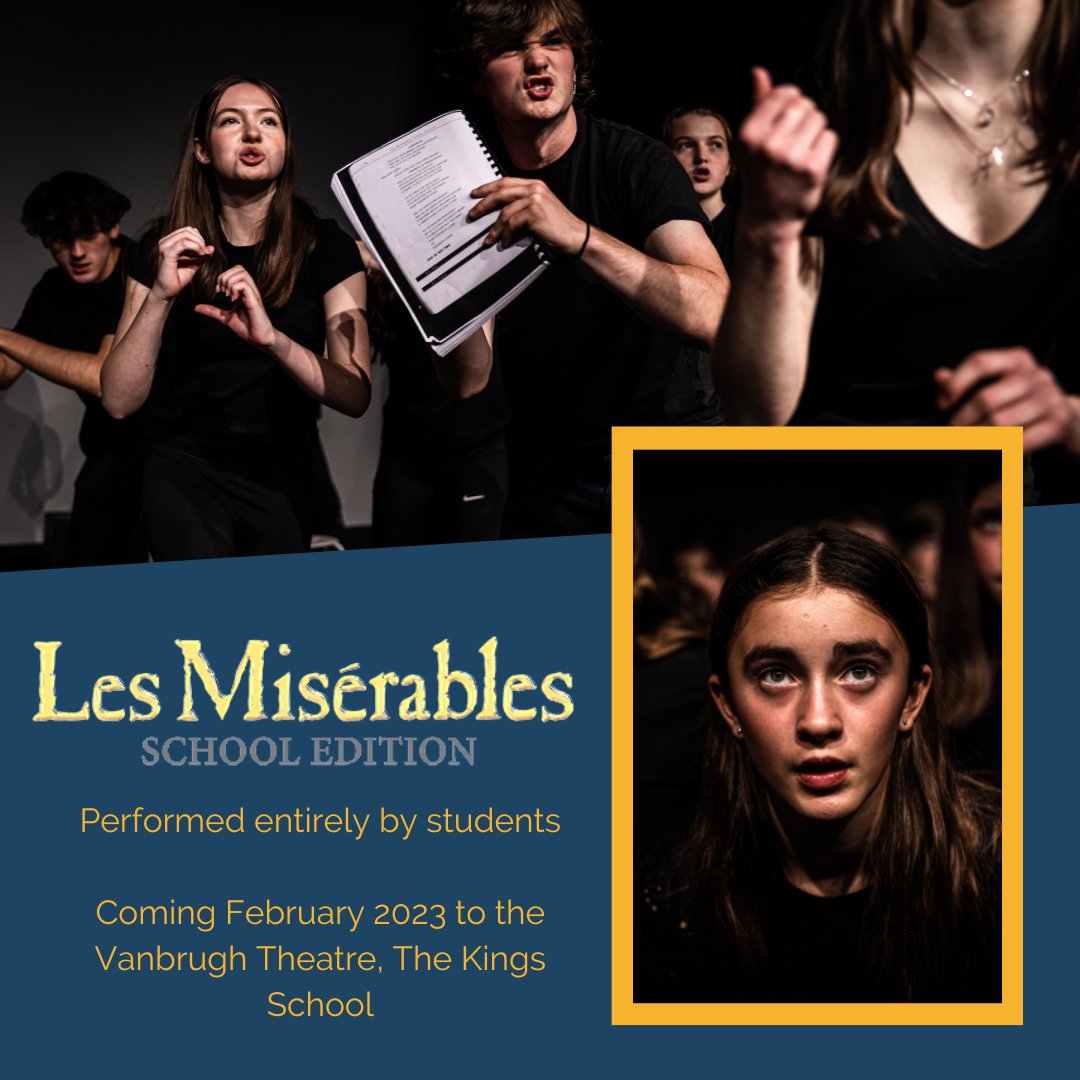 Our first week back to rehearsals for Les Miserables. Have you got your tickets yet? ticketsource.co.uk/the-kings-scho…

#musicaltheatre #performingarts #artsinschools #lesmiserables #mti #artsforall #kidstheatre #performanceprogramme