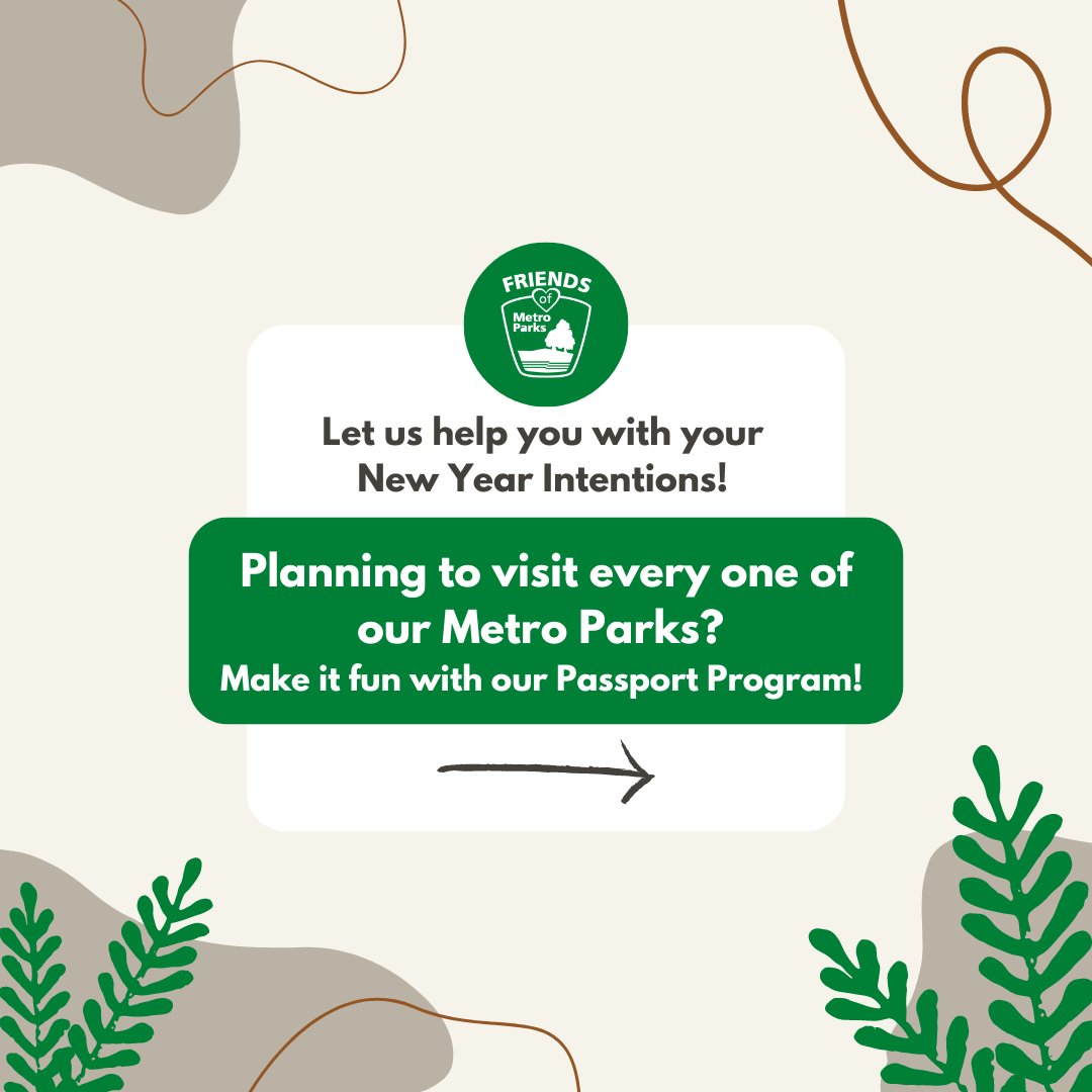 MetroParkFriend's tweet photo. New Years Goals? No Problem. Spend more time outside, either for exercise, reflection, or family time, and make it fun with our Passport Program! https://t.co/oeTSJEbviu