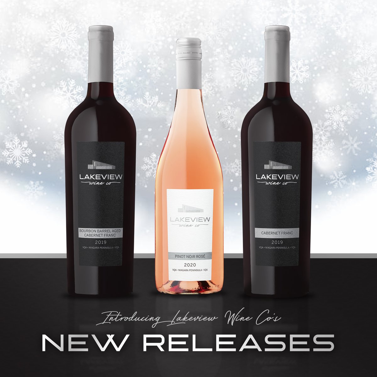 #NewYear, NEW WINE! We’re kicking off 2023 with three fabulous new releases from Lakeview Wine Co.! Stop by the winery to sample this selection or shop online at lakeviewwineco.com/site/buy-niaga…! 🌟🍷