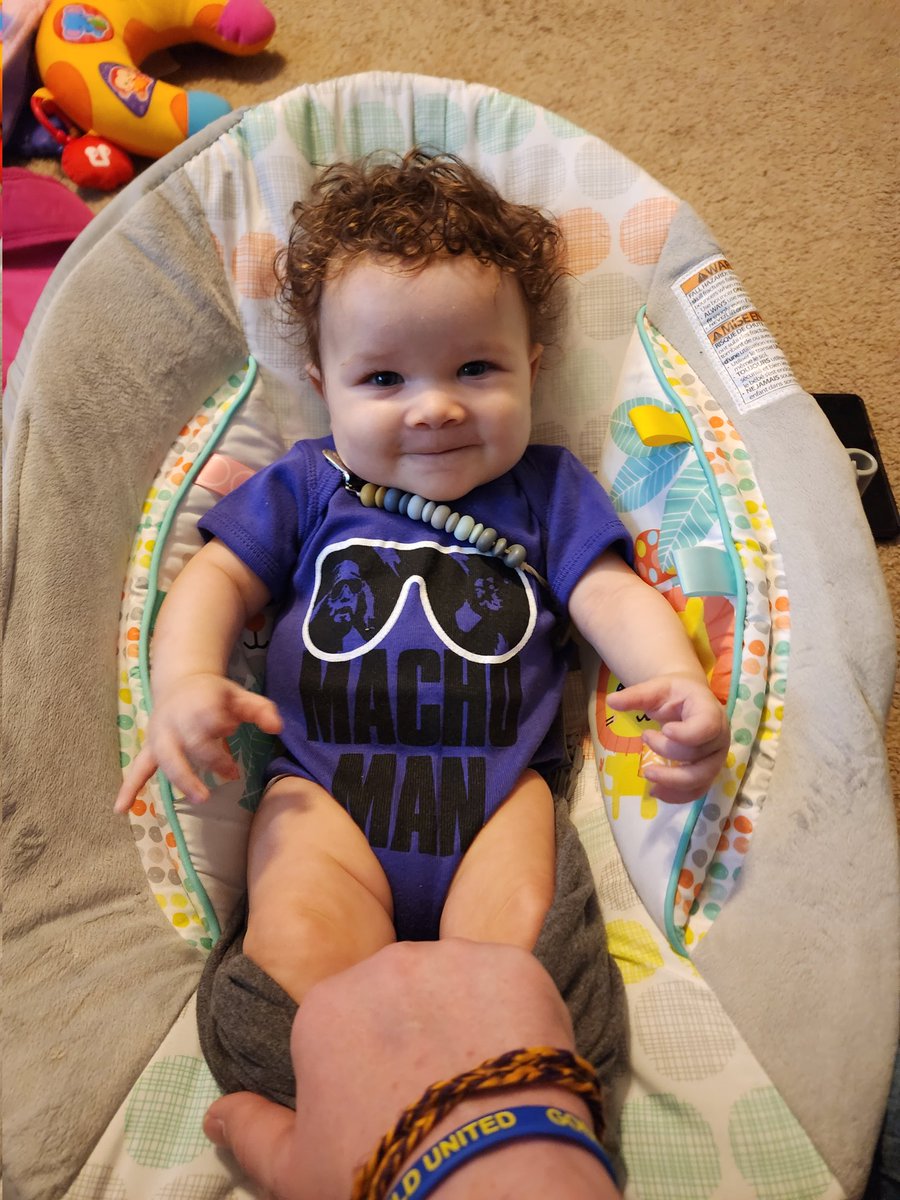 //OOOOOOO YEAHHHHHHH! My son is the world's littlest and cutest <a href="/wwe/">WWE</a> fan! #wwe #wrestling #machoman