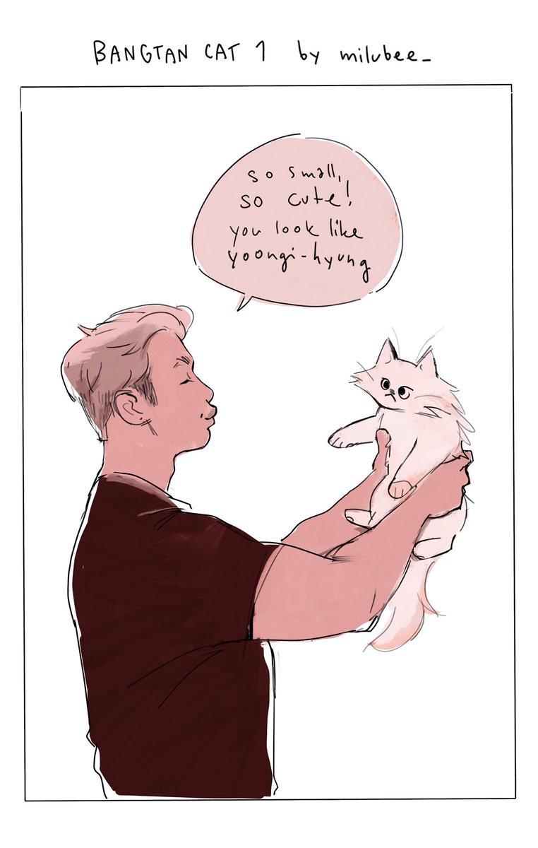 bangtan cat 1/?
(with a new thread for this au i am reposting first two parts since they are colored now ✨)