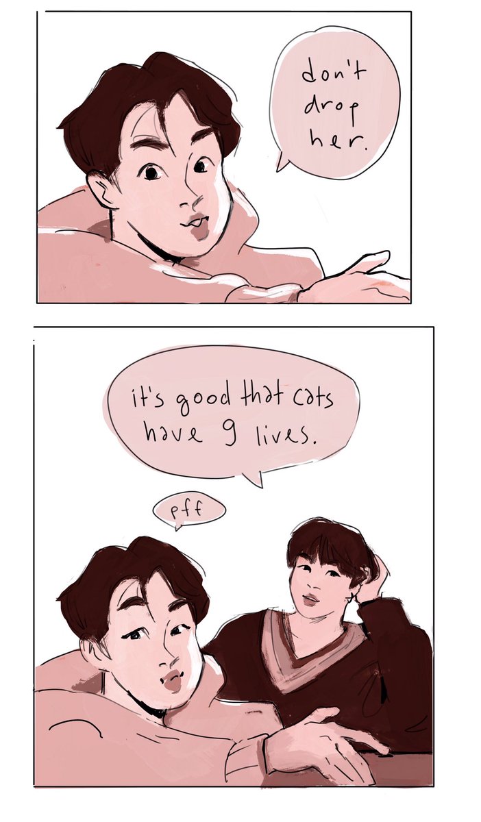 bangtan cat 1/?
(with a new thread for this au i am reposting first two parts since they are colored now ✨)