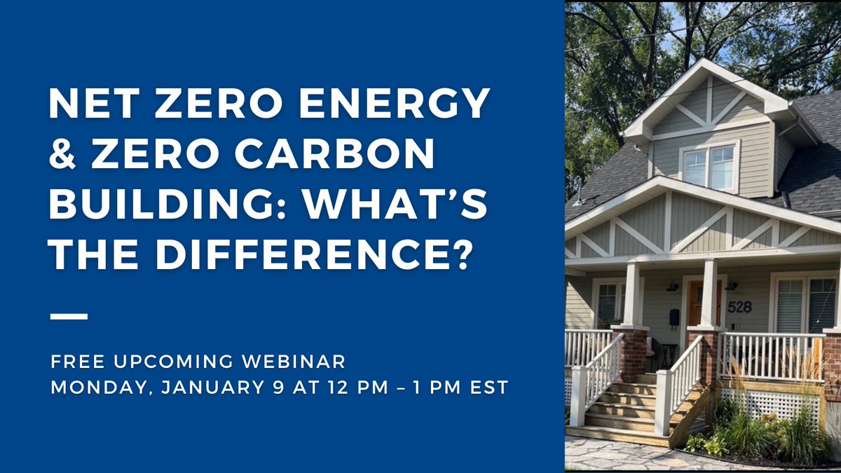 NAIMACanada's tweet photo. #ENERGYEFFICIENCY WEBINAR! Join us Jan 9 at 12pm EST for NAIMA Canada + ECO Canada's webinar: Net Zero Energy &amp; Zero Carbon Building - What's the Difference? Register: https://t.co/ppFJyWvAUV https://t.co/MoR9FnhJes