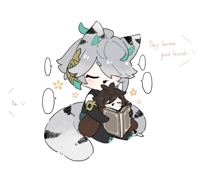 Their first meeting #zhongli #alhaitam #鍾離 #アルハイゼン 