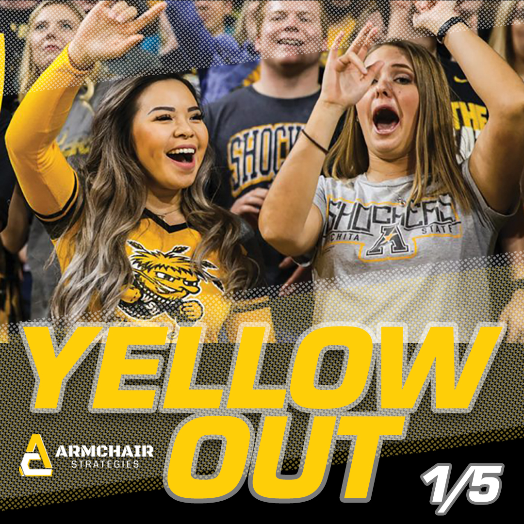 wheatshocknil's tweet photo. Show up in your yellow on Jan. 5th for @GoShockersMBB yellow out game as they take on Cincinnati. π‘π‘π‘
#watchus #goshockers #collegesports #WSU #collegebasketball #WSU #shockers #yellowout https://t.co/TQlHpNohYf
