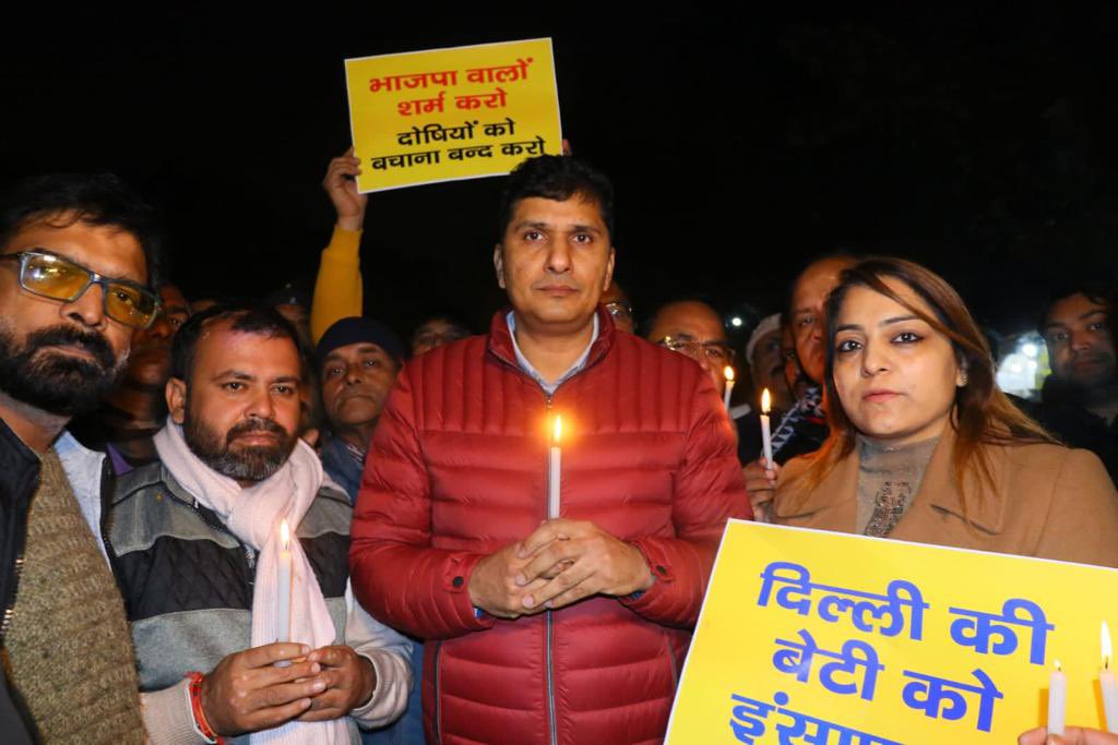 Saurabh_MLAgk's tweet photo. We want Justice https://t.co/KHx2voGht9
