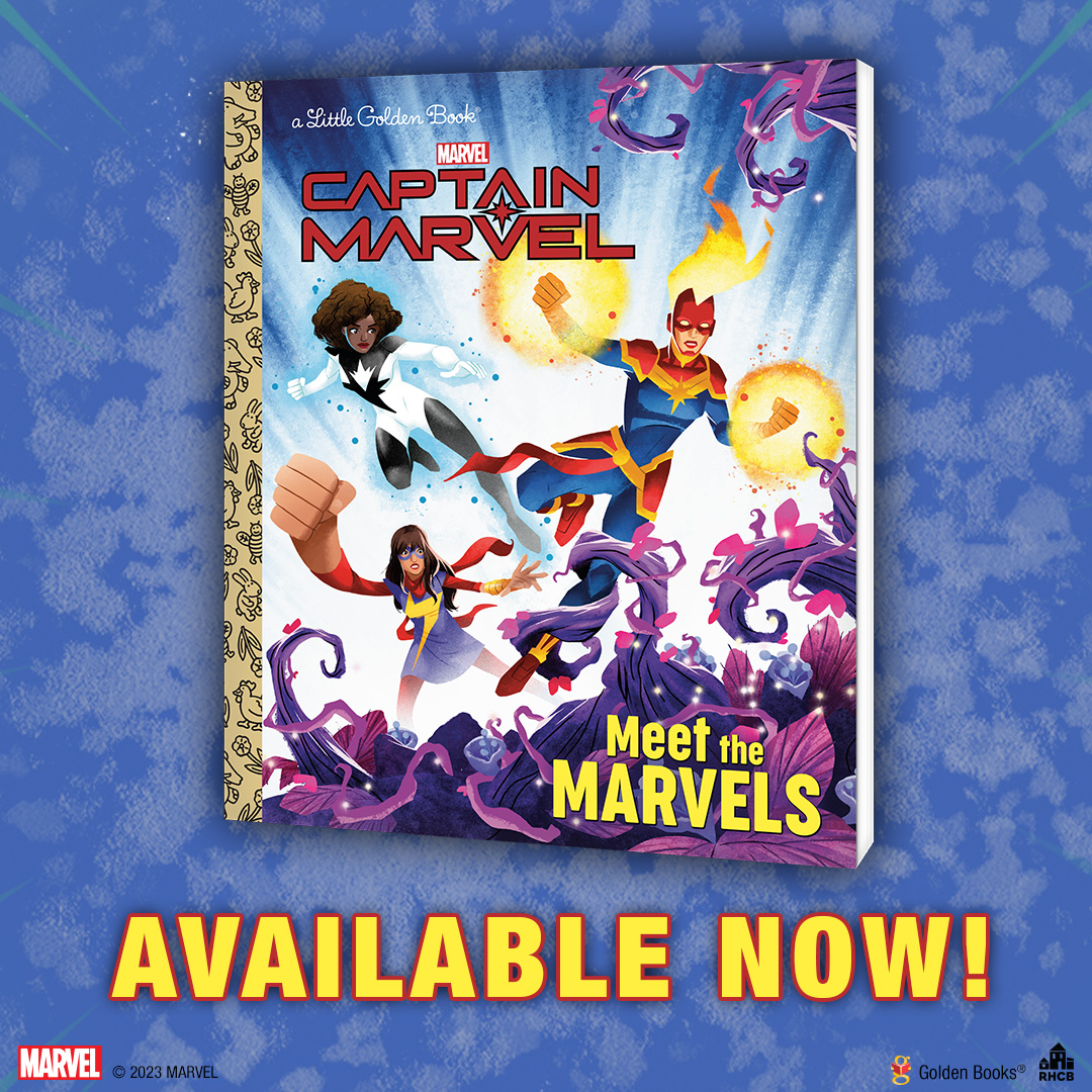 The gang's all here. 🤗 

Super Heroes Captain Marvel, Ms. Marvel, and Spectrum join forces in this all-new @marvel Little Golden Book. The action-packed story is a great way to introduce children to three of Marvel’s amazing female Super Heroes: bit.ly/Meet-The-Marve…