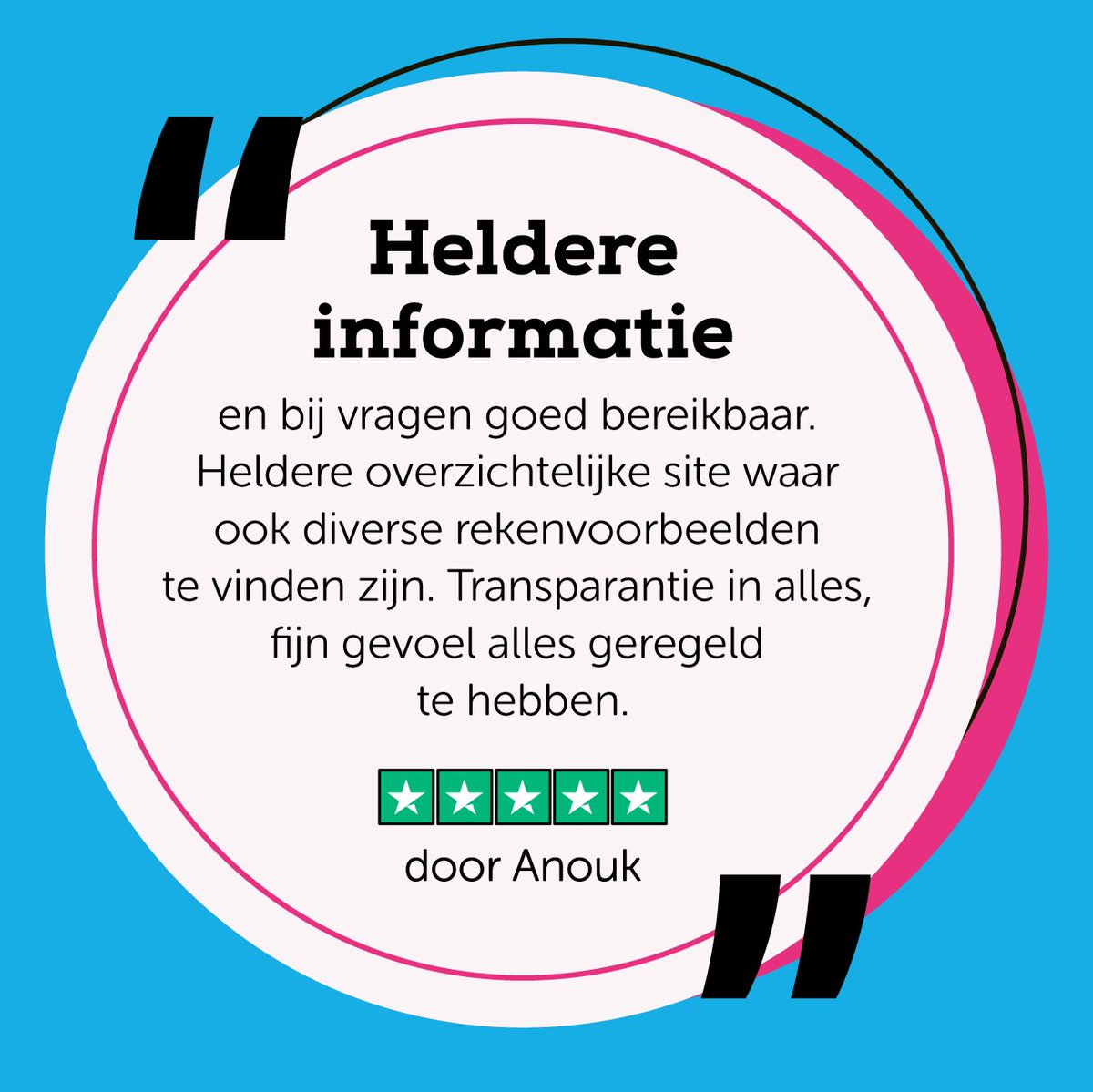 Met zo’n mooie review willen we natuurlijk even pronken ✨Bedankt Anouk! We zijn blij dat je met een goed gevoel het nieuwe jaar in bent gegaan 🙌 Ook blij met Bright? Vertel ’t ons via deze link: nl.trustpilot.com/evaluate/brigh…