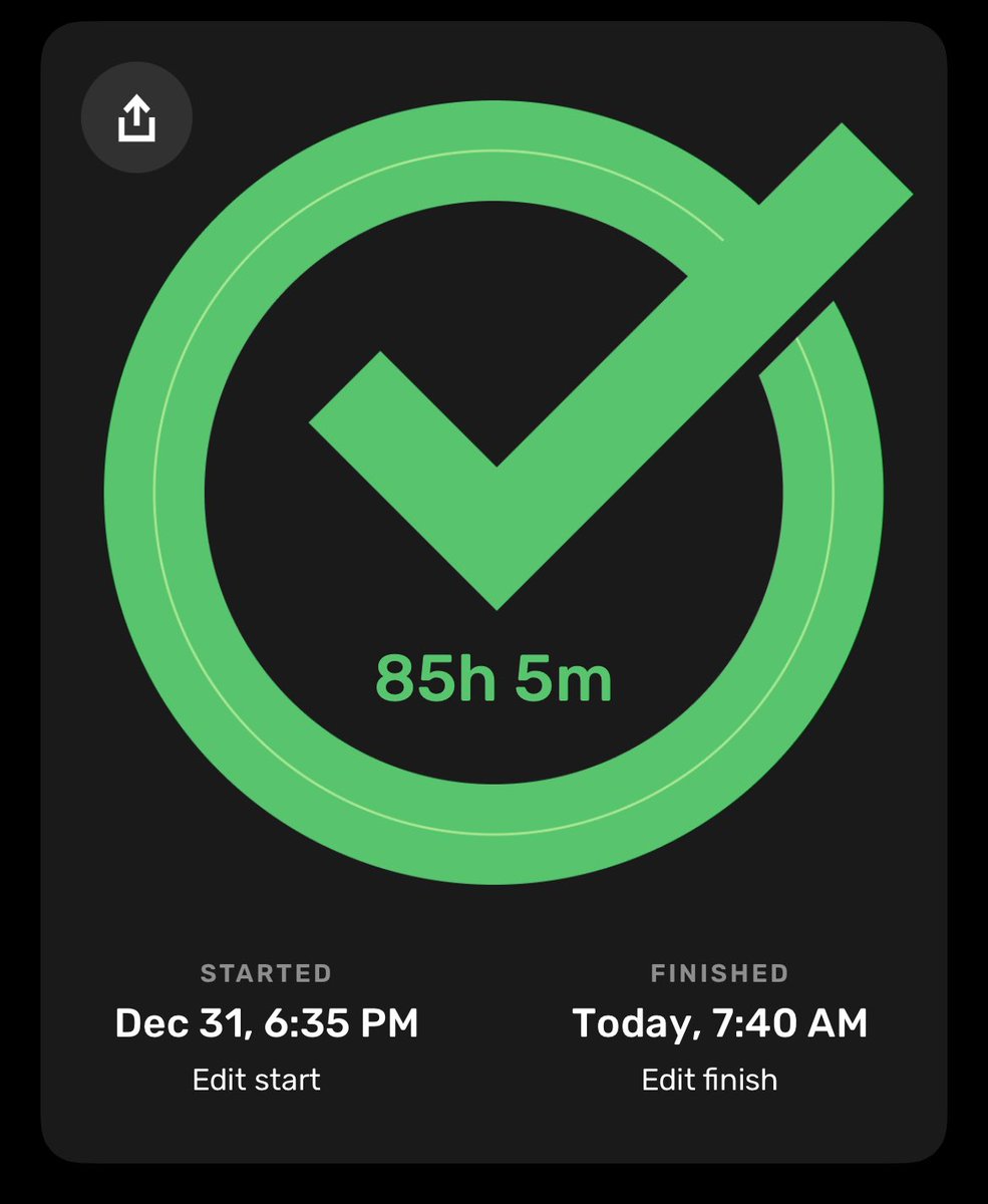 live_connor's tweet photo. Wrapping up my longest fast ever! 85 hours, with nothing but a water, a pinch of salt,  &amp; couple espressos. I feel great, not hungry. #fasting https://t.co/xQimeN9SLX