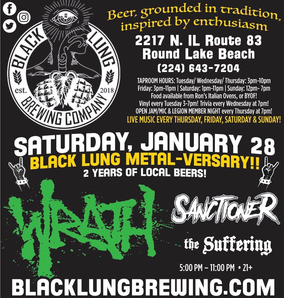 WrathChicago's tweet photo. First show of the year!!! https://t.co/mCZXnm11Uk