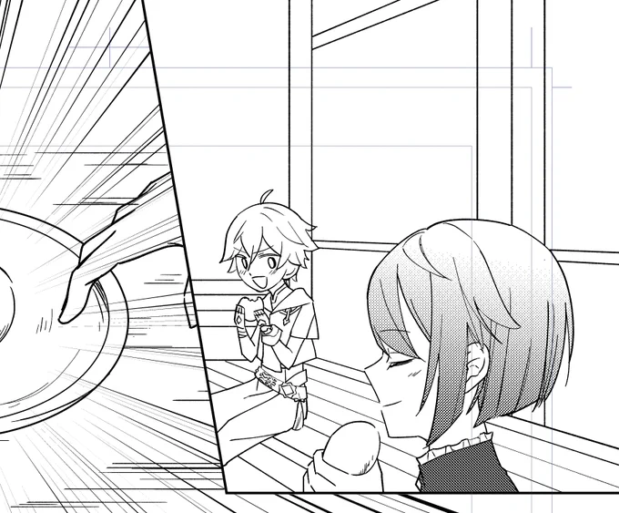 じつは…ちゃんと漫画を描いてみていますの…1月中にTwitterにお出ししたいと思っていますの…しかし1p目で既に心折れかけわよ 