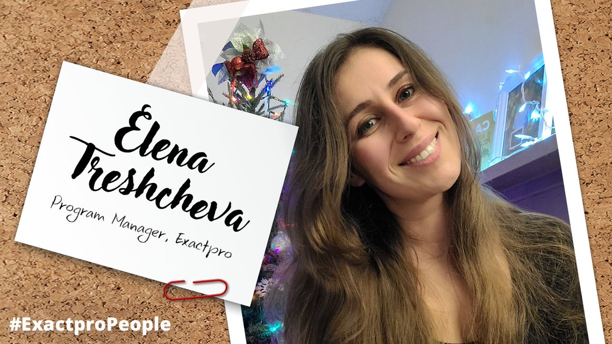 exactpro's tweet image. Elena Treshcheva (@_etres ), Program Manager @exactpro, talks about the diversity of her tasks in the Exactpro business, her biggest sources of inspiration, recent achievements and challenges: linkedin.com/pulse/exactpro…
#ExactproPeople #BuildSoftwareToTestSoftware #SoftwareTesting