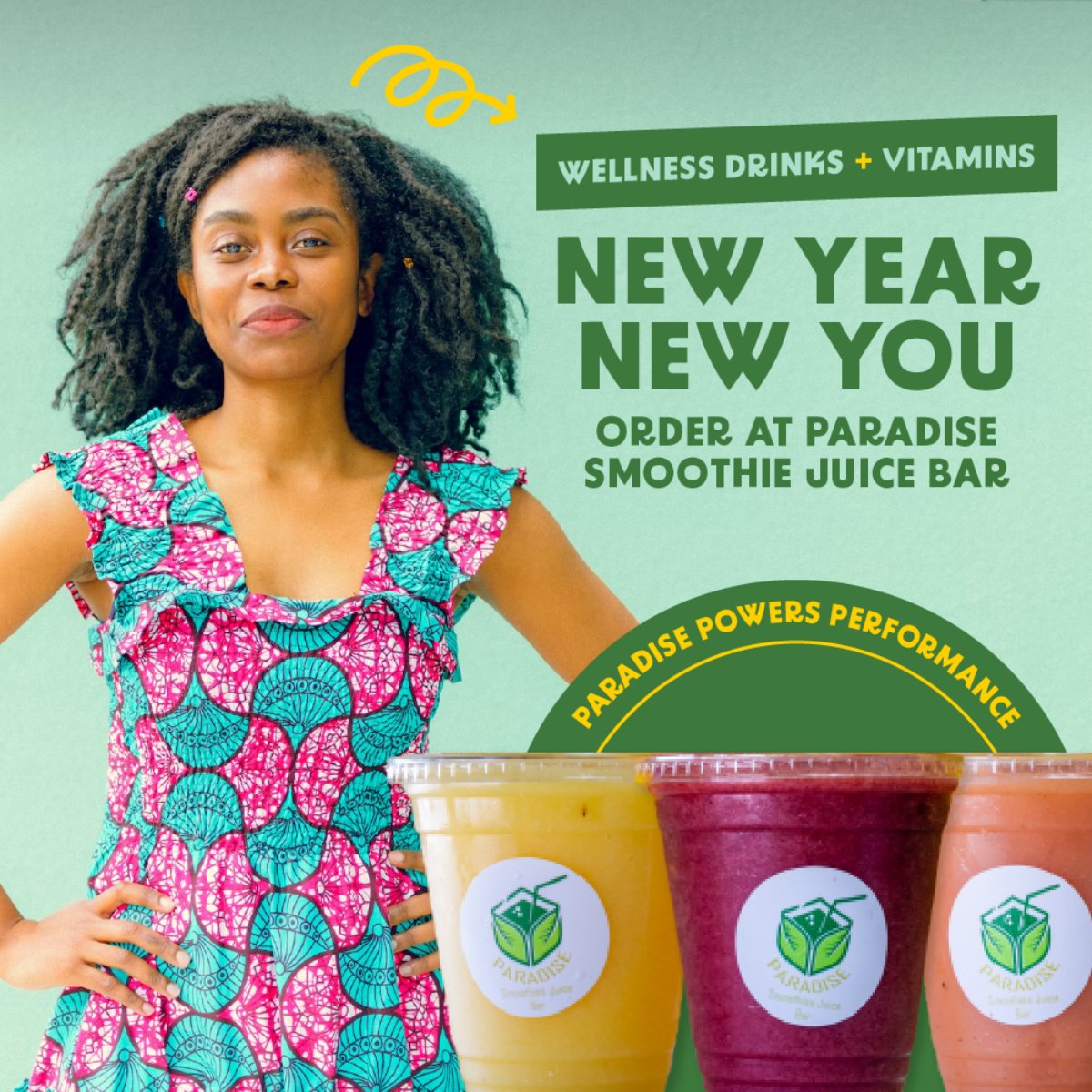 psjbfranchising's tweet photo. Out with the old, in with the new! Our powerful natural ingredients boost overall wellness, improve energy levels, and just make you feel good! 💯 Find the nearest Paradise Smoothie Juice Bar location by visiting our website: https://t.co/SQUubmmc3G  #DrinkParadise #NewYearNewYou https://t.co/ecCMJRIdS6