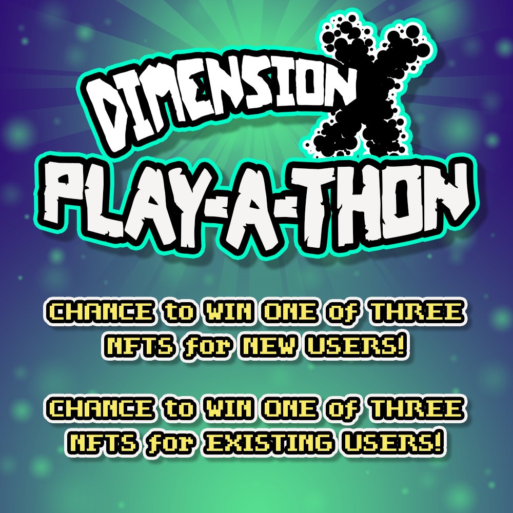 DimensionX_NFT's tweet photo. Play Dimension X for a chance at winning an #nft
Rules:
-Play the game for a chance to win.
-3 nfts go to new users.
-3 nfts go to existing users.
This is open for starting NOW until 1-11 at 12 PM PST. Winners will be announced here and on Discord.
#nftgiveaway #nfgame https://t.co/oKPn9yKGsP