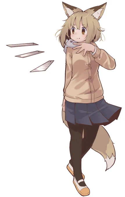 カッターの替刃を飛ばすここちゃん#毎日お絵かき練習共有 