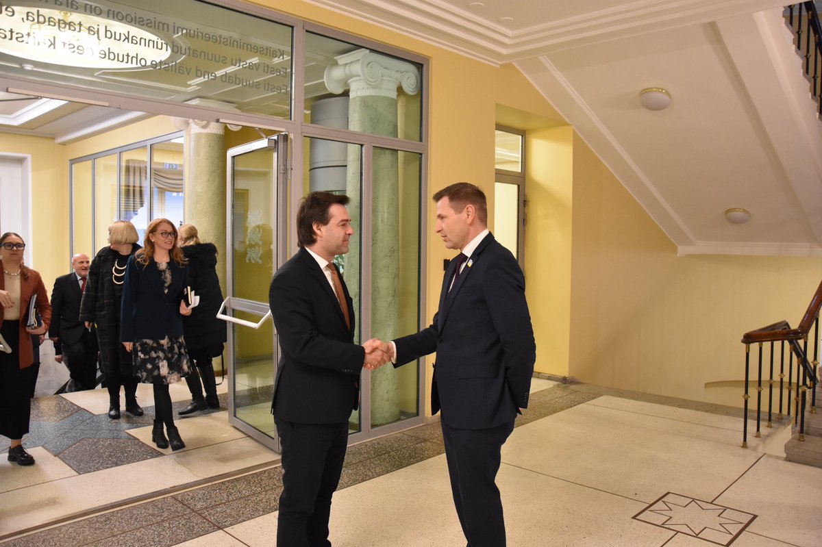 Today in Tallinn I met <a href="/HPevkur/">Hanno Pevkur</a>, Estonia’s Defence Minister, for an exchange of views on regional security situation, Moldova’s defence sector modernisation with the help and expertise from friends &amp; partners such as Estonia and on continued support via European Peace Facility.