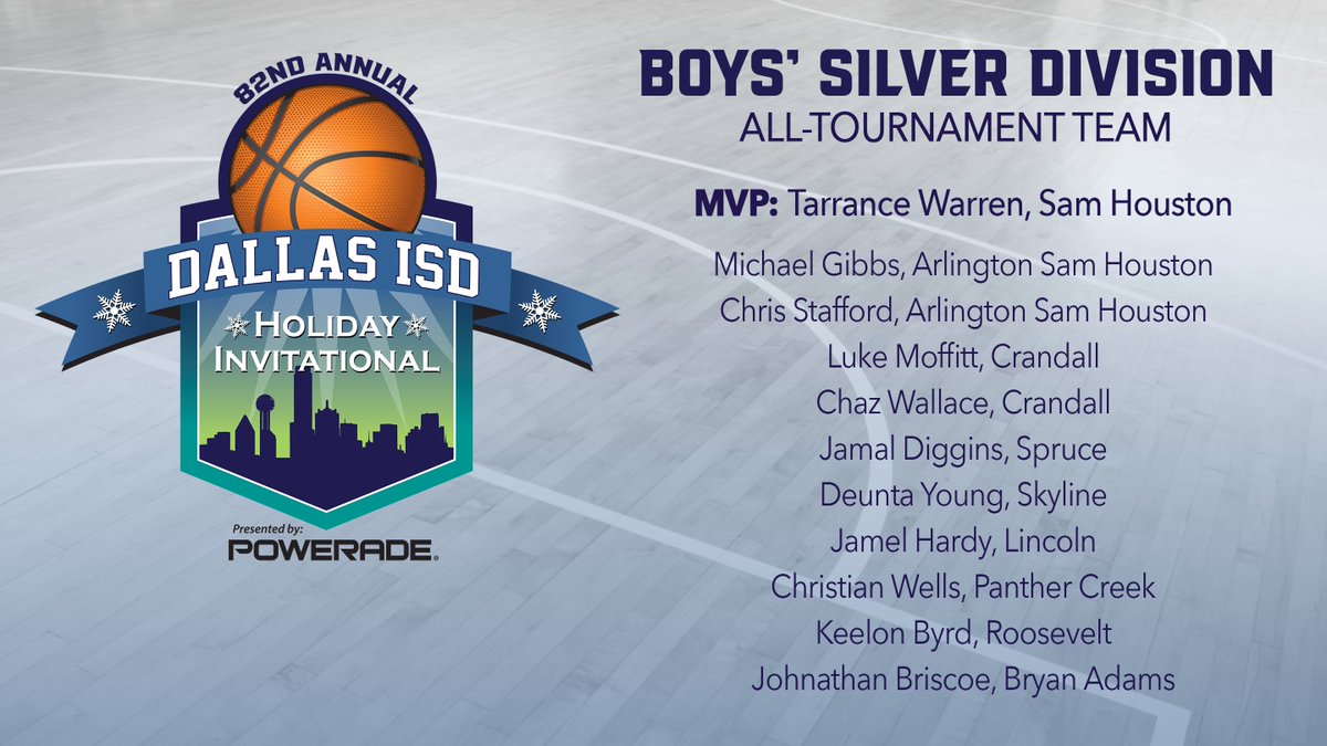 dallasathletics's tweet photo. Congrats to everyone who earned a spot on the all-tournament teams during the 82nd Annual Dallas ISD Holiday Invitational! https://t.co/M7OwJ0qOkF